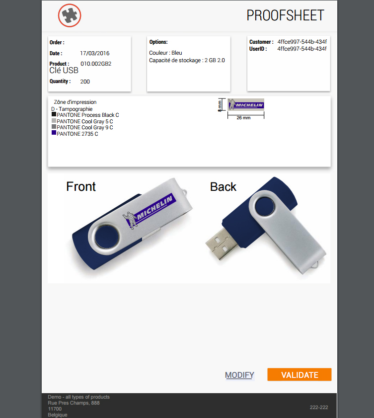 interactief op te nemen bon